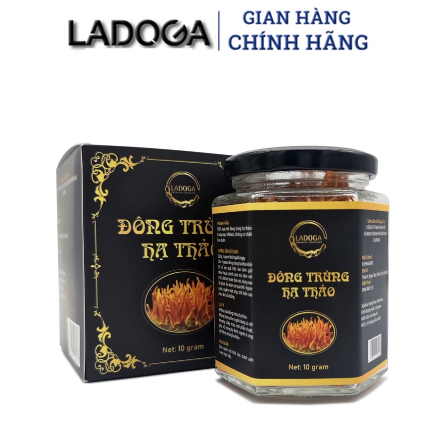 Đông Trùng Hạ Thảo sấy thăng hoa cao cấp LADOGA - Hộp 10 gam