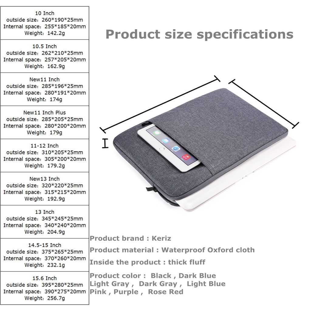 Túi Đựng Bảo Vệ Laptop Máy Tính Bảng 11 13.3 14 15 inch Cho HP Pavilion 15 15-cc707TX 15-cs 15-ck 15-dk 15.6 inch