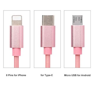 3in1 USB Charging Cable  Micro USB Charging Cable  1m Charging Cable
