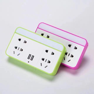 Ổ cắm điện quang kiêm đèn ngủ BL-3306 loại sịn