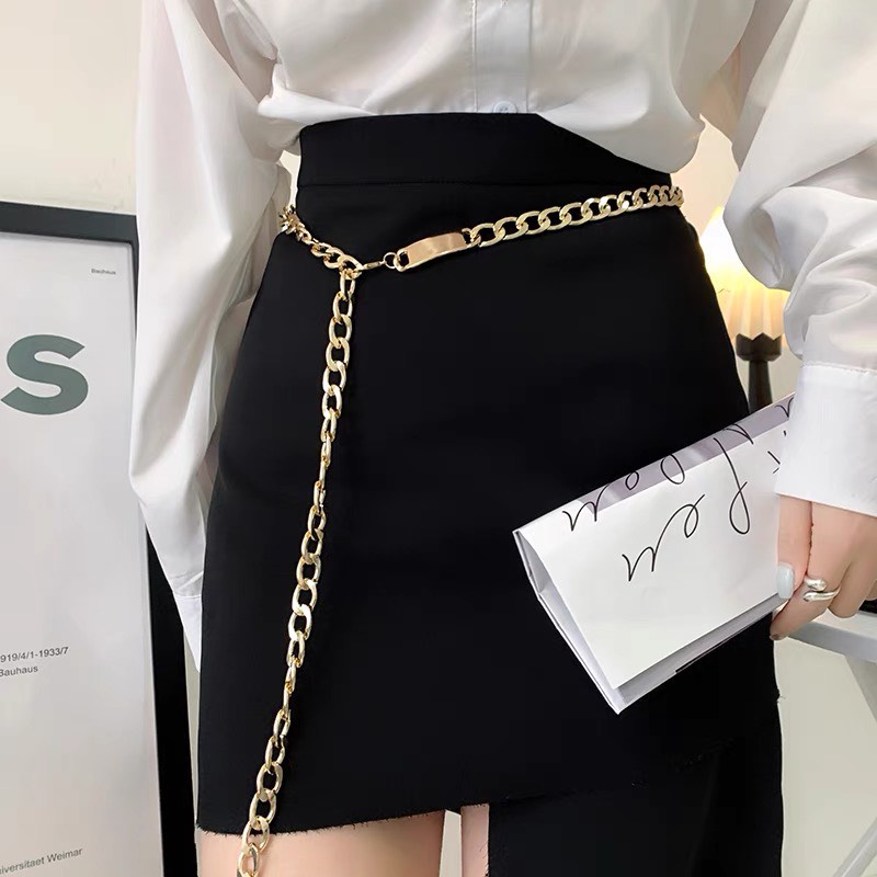 Thắt lưng sợi xích vàng sang chảnh thắt váy thắt áo thun, áo sơ mi,...