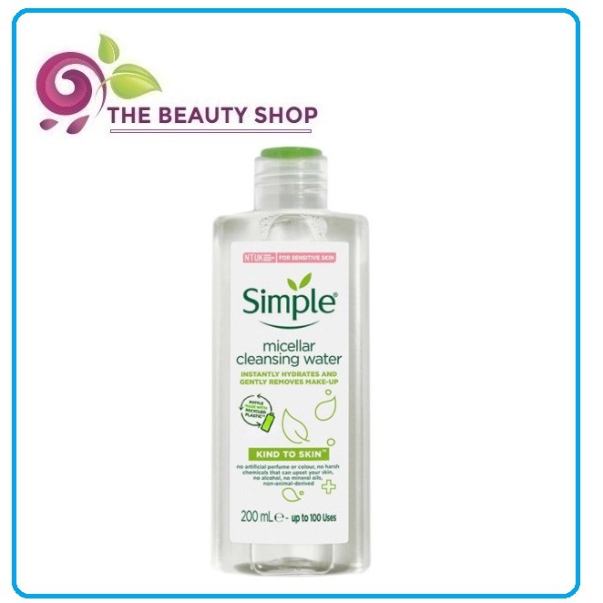 Nước tẩy trang kiềm dầu Simple Micellar Cleansing Water 200ml