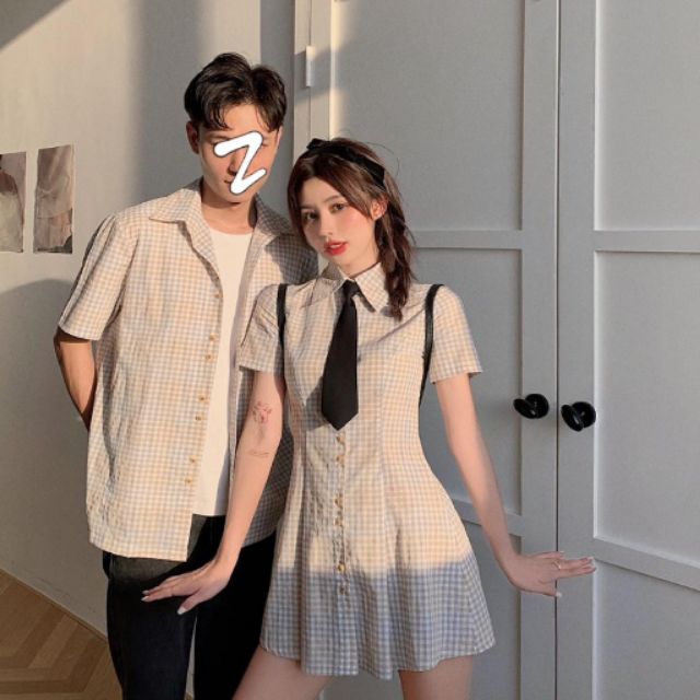 Sét áo váy đôi nam nữ