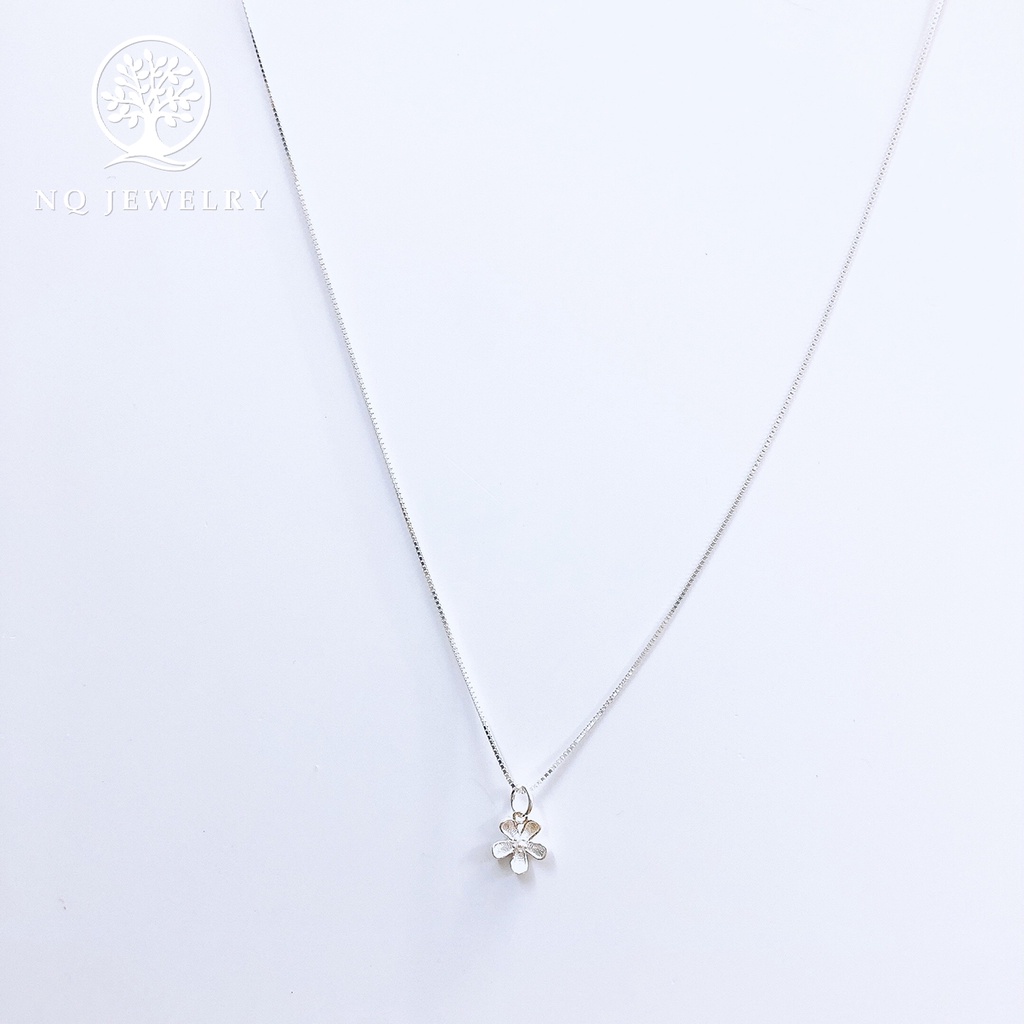 Dây chuyền bạc mặt hoa 5 cánh - NQ Jewelry