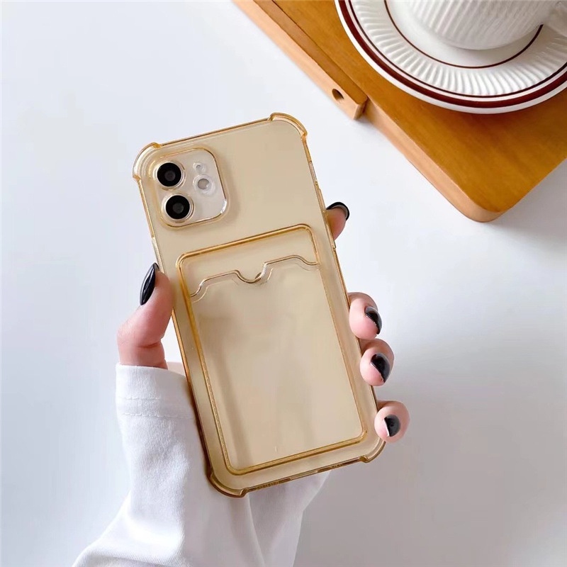 Ốp Điện Thoại Có Ngăn Đựng Thẻ Cho Samsung S21FE S22 S22 Ultra S10 5G Plus A52 A72 A12 A13 A23 A33 A53 A73 A22 5G A21S A50 A50S A30 A51