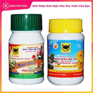 Bộ 2 Phân Bón Đầu Trâu Kích Thích Ra Hoa và Phục Hồi Sinh Trưởng Đầu Trâu - MK Amica + MK 701