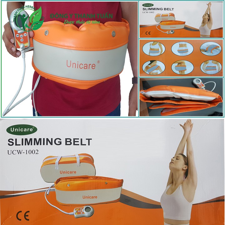 Đai Massage Rung Nóng Giảm Mỡ Bụng Slimming Belt Unicare UCW - 1002 - Với 5 tốc độ rung khác nhau với 2 mô tơ bền bỉ