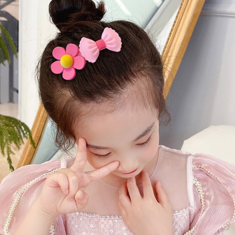 Cài tóc, xược tóc cho bé gái hoạ tiết xinh xắn nhiều màu phong cách hàn quốc