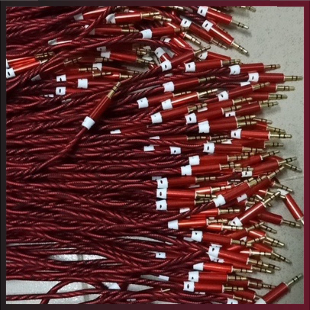 Cáp AV kết nối loa với máy tính STP S1 Dây AV Audio 3.5mm 2 đầu đực cao cấp dây dù chống rối chống đứt SATOPA