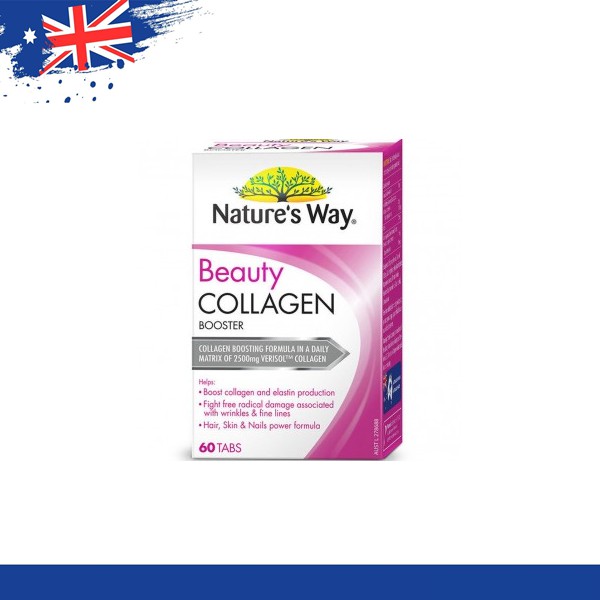 Viên uống Collagen Natures Way Beauty Collagen Booster 60 viên Úc
