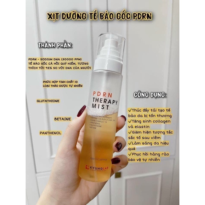 Xịt khoáng dưỡng ẩm KYUNG LAB PDRN THERAPY MIST 150ml