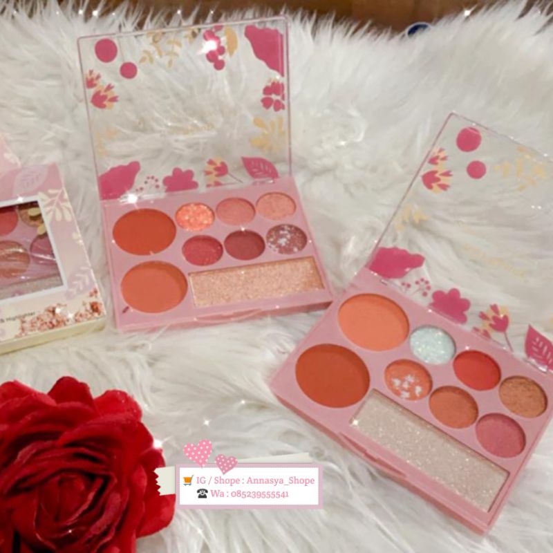 (hàng Mới Về) Bảng Phấn Trang Điểm Mắt Kiss Beauty Nhiều Màu Sắc Kết Hợp Thời Trang