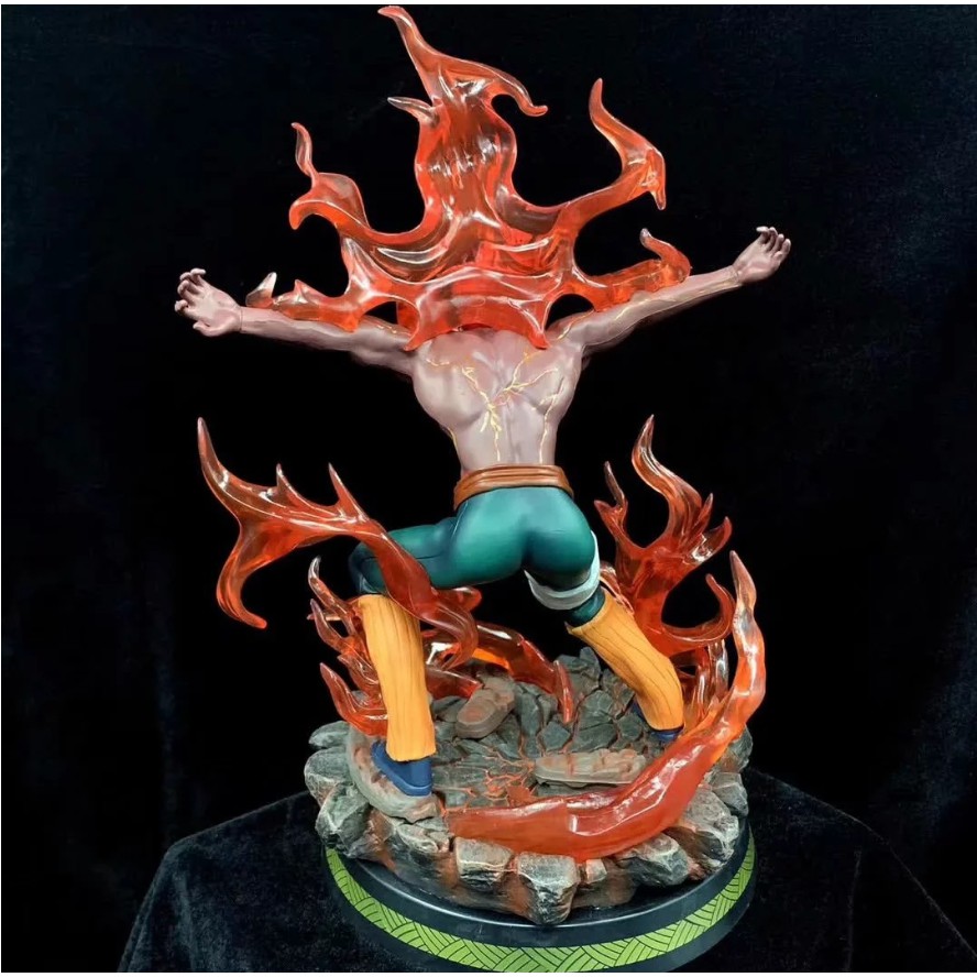 Mô hình Naruto Might Guy Bát Môn Độn Giáp màu lửa đậm sắc nét đẹp loại 1