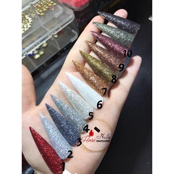 Nhũ rắc kim cương( hũ 10g) - Phụ kiện Nail Giá Rẻ của hoài