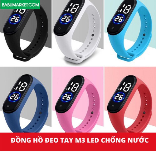 Đồng Hồ Đeo Tay M3 LED Màn Hình Cảm Ứng Thông Minh Chống Thấm Nước Mẫu Mới 2020 - Đồng Hồ Thông Minh Cho Hoc Sinh