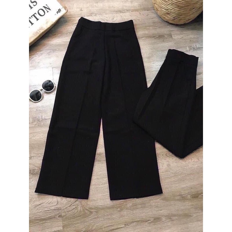 [Ảnh thật cận chất ] Quần ống rộng culottes xuông dài chiết eo | BigBuy360 - bigbuy360.vn