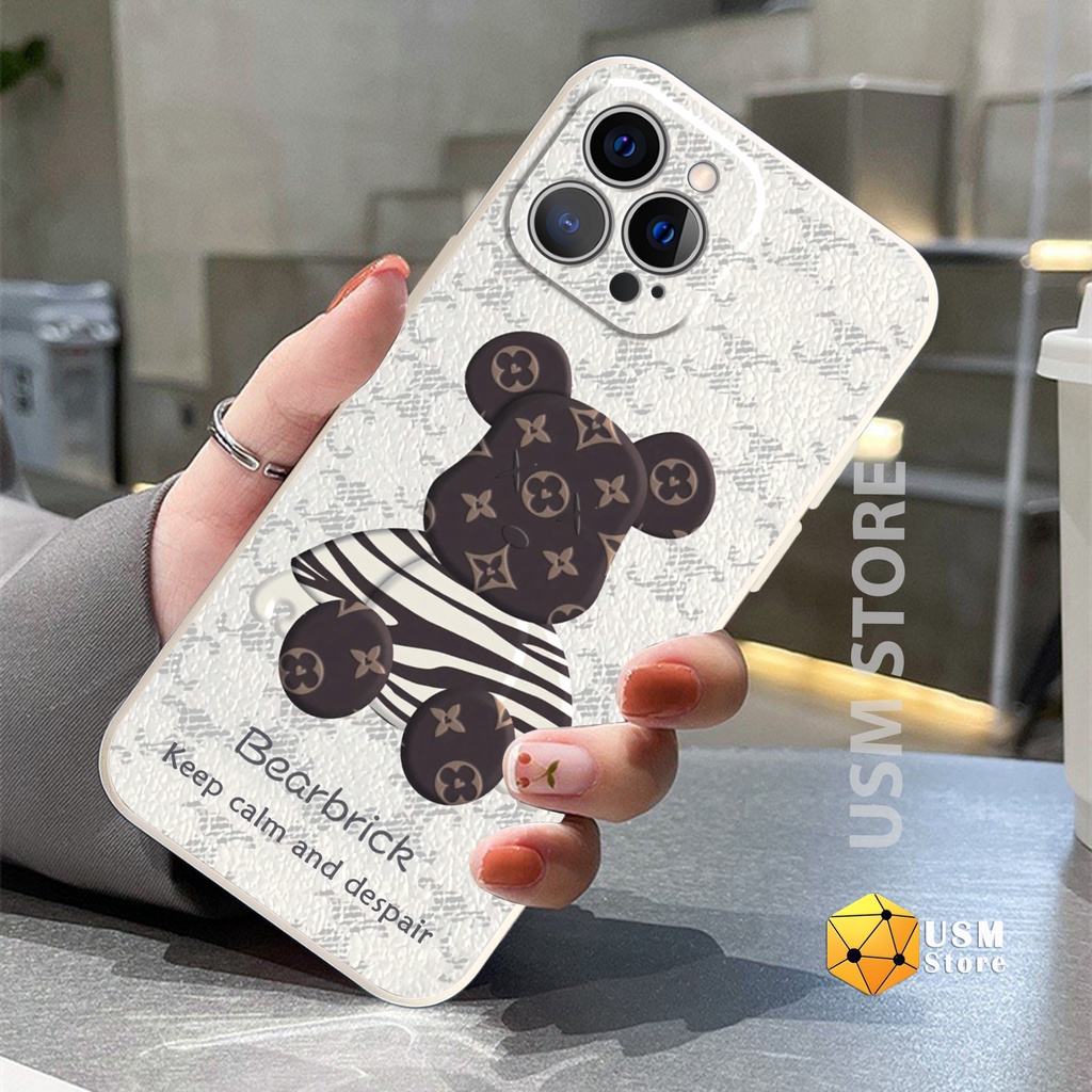 Ốp điện thoại iphone 11/11Pro/11Promax/12/12Mini/12 Pro/12Promax/13/13 pro / 13Promax bảo vệ camera, in hình gấu Bear