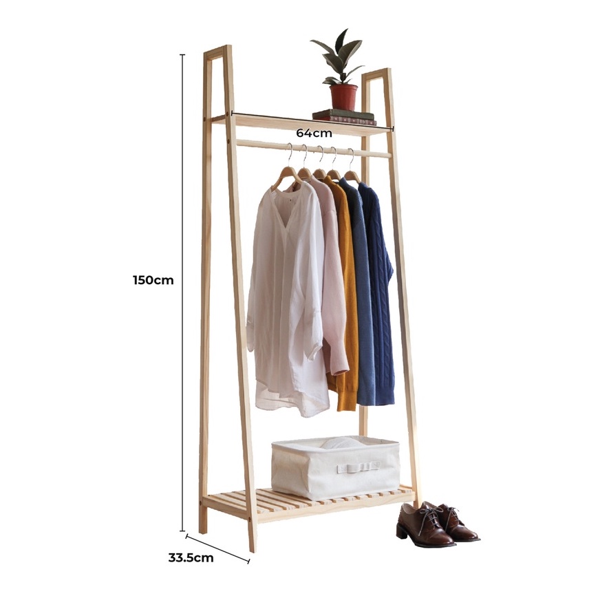Giá treo đồ hình thang hàn quốc - Ladder hanger thương hiệu MW FURNITURE - Nội thất căn hộ