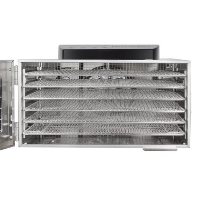Máy sấy hoa quả, thực phẩm công nghiệp mini 6 tằng inox