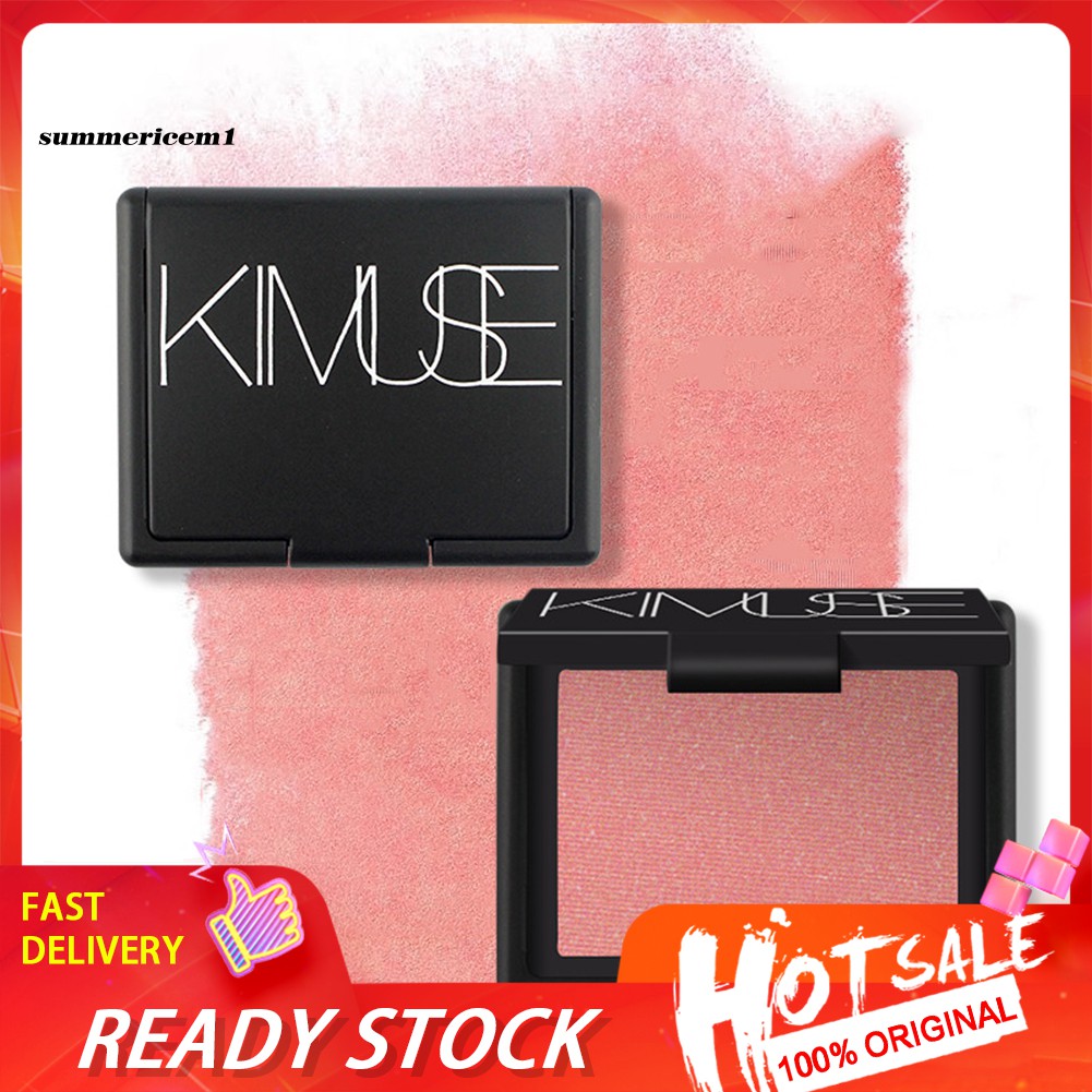 (hàng Mới Về) Phấn Má Hồng Kimuse Chống Thấm Nước Lâu Trôi Có Gương