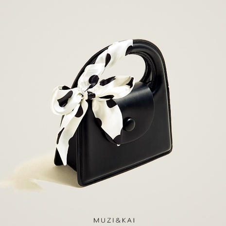 🌸Hàng Order🌸 Túi Xách Muzi&kai Chính Hãng Da Trơn Nắp Gập Quai Da Quấn Nơ Dây Đeo Xích Sang Chảnh Nữ Tính 🌸 Quảng Châu