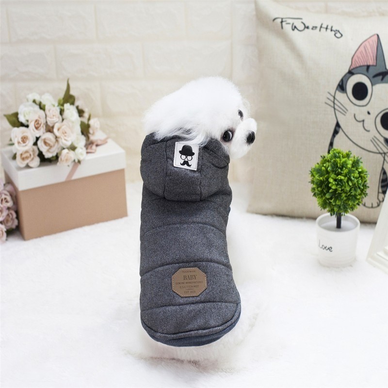 Áo khoác cotton có mũ dễ thương cho thú cưng