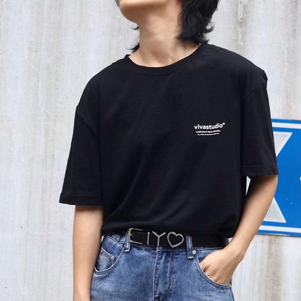 Thắt Lưng Da PU Màu Trơn Khóa Chữ VANES1 Thời Trang Cho Nữ