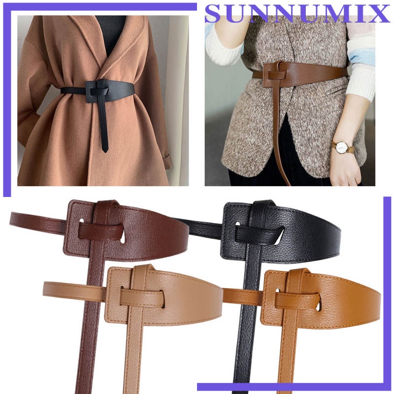 Thắt lưng da bò không khóa thời trang cho nữ