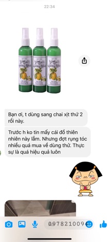 XỊT BƯỞI KÍCH THÍCH MỌC TÓC