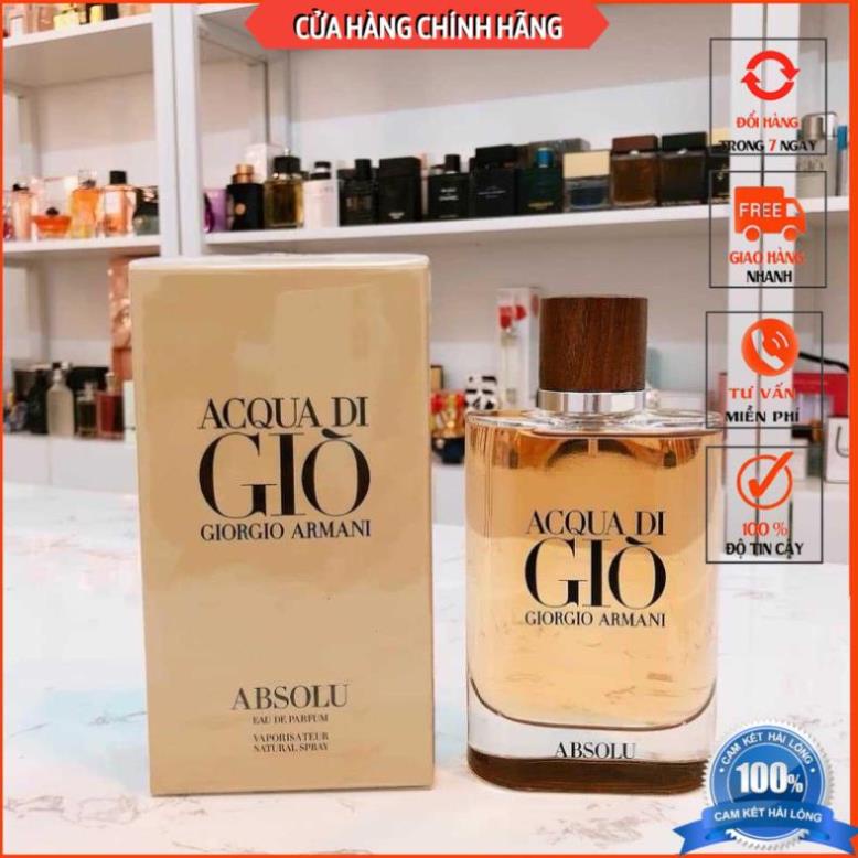 Nước Hoa Nam AQua Di Gio Nâu EDP 75ml lịch lãm đàn ông , Nước Hoa AQUA DI GIO Nâu nam tính - DORIS_STORE