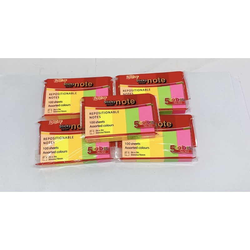 Giấy nhớ 4 màu giấy ngón tay, 5 màu giấy ngón tay cỡ 3x3