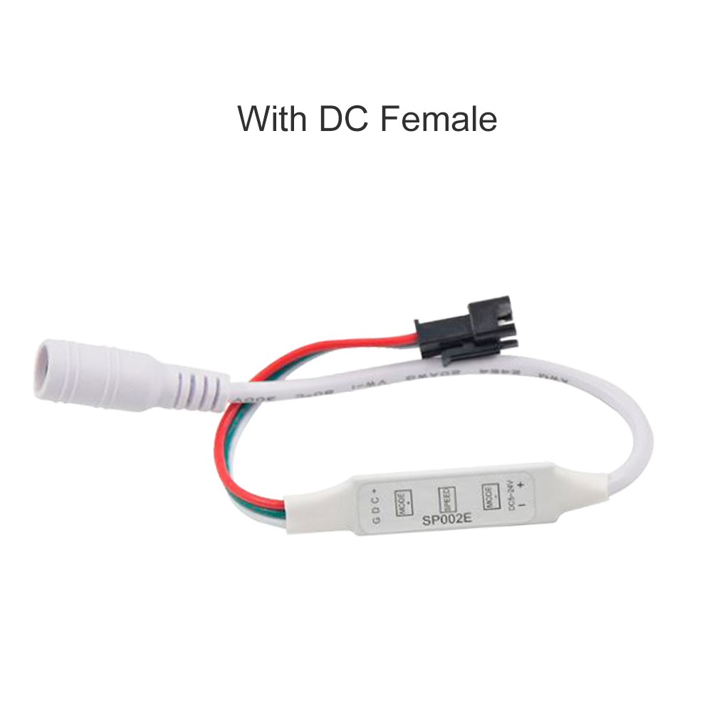 Dc Bộ Điều Khiển micro usb 5-24v sp002e 3Ky mini rgb ws2811 ws2812 ws2812b led pixel