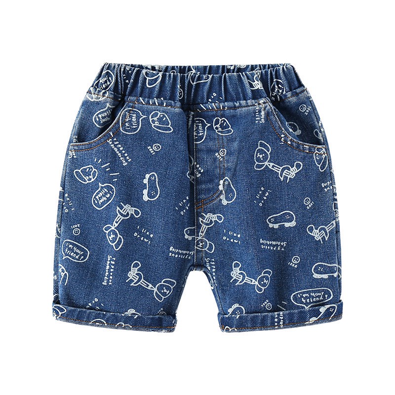 Quần Jean bé trai WELLKIDS quần short cho bé nhiều mầu (3313)