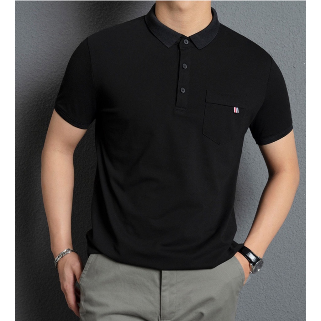 Áo thun POLO nam cổ bẻ vải CVC cá sấu nhiều màu full size  -KO Fashion