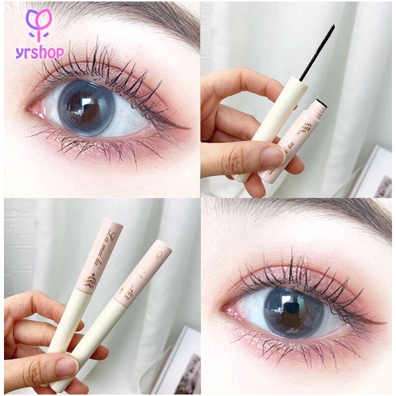 Mascara Siêu Mảnh Tơi Mi Lameila Vỏ Hồng - Mascara làm dày và dài mi tự nhiên chống nước A236