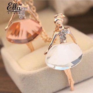 Dây chuyền mặt hình cô gái múa ba lê đính đá pha lê