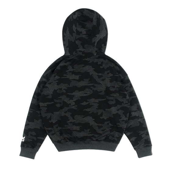 Áo khoác Hoodie Nam Nữ Form Rộng Vải Nỉ Màu Xám Đen Camo Essential by Local Brand Xfire