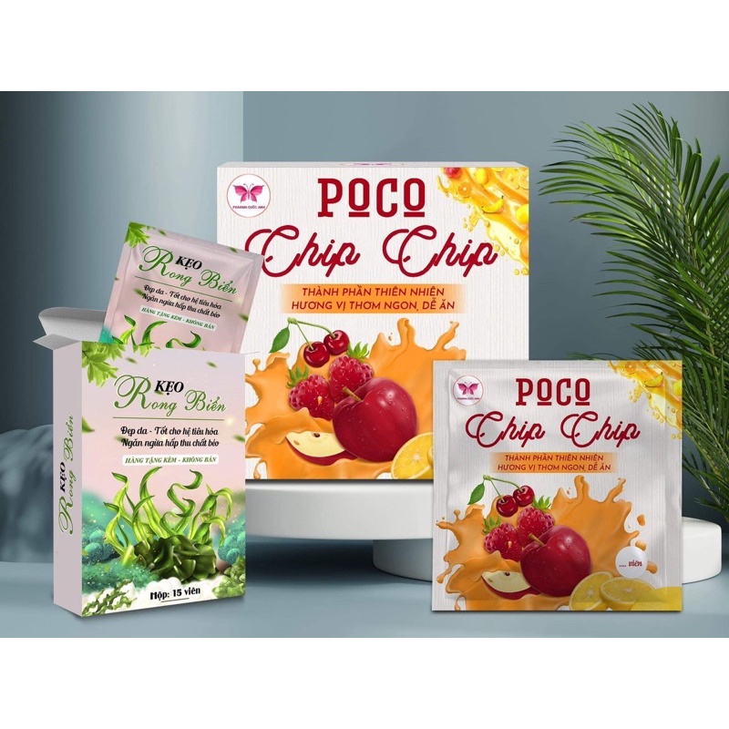 Combo 2  POCO CHIPCHIP cực mạnh dành cho cơ địa khó 2 hộp 30 viên giảm 6 đến 12 KG