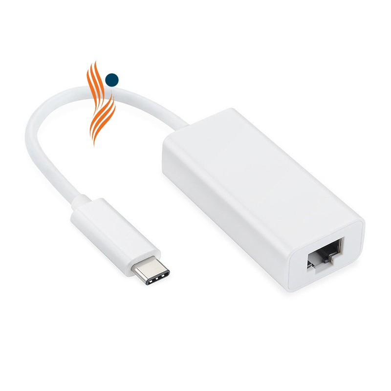 Cáp chuyển đổi USB-C/Type-C sang RJ45 Ethernet LAN thích hợp cho laptop Apple & Type C