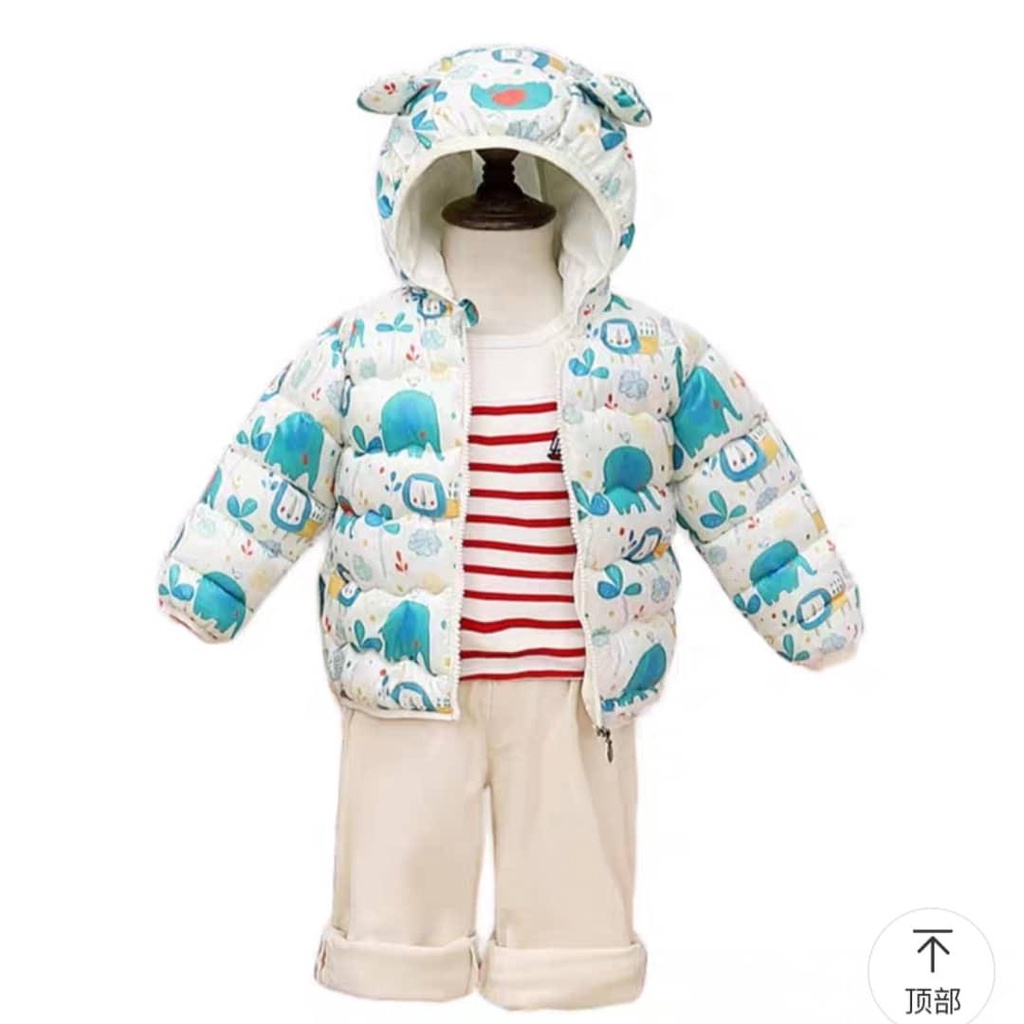 MẪU 2022 ÁO KHOÁC SIÊU NHẸ TAI GẤU CHO BÉ