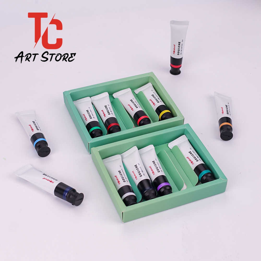 [TC ART] Bộ màu Gouache 12/18 MIYA dạng Tuýp (12ml)