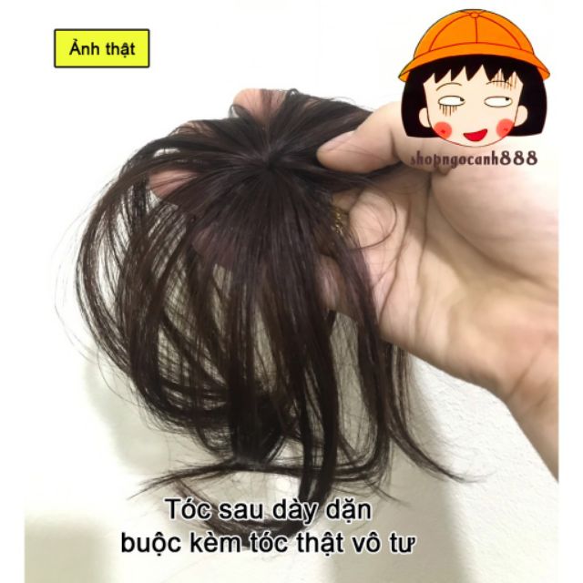 Tóc mái giả ❤️❤️ FREESHIP ❤️❤️ mái thưa 3D giả 2 kẹp siêu tự nhiên