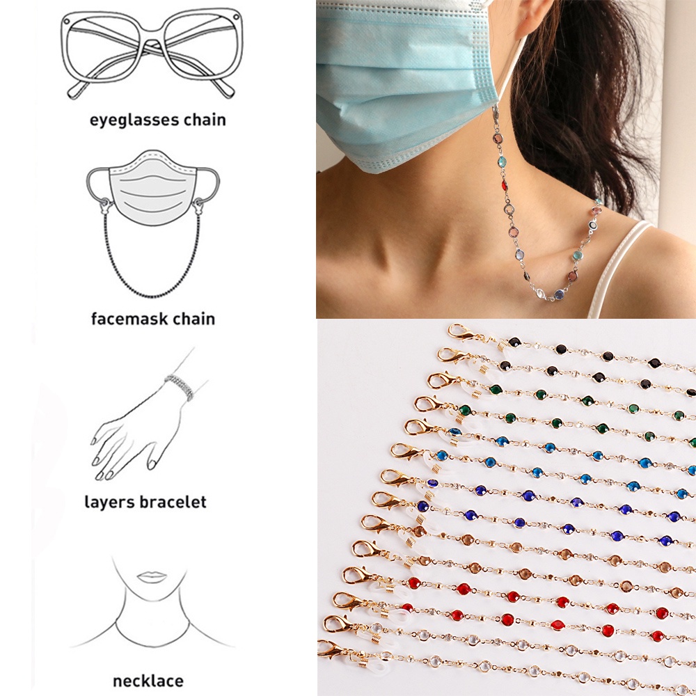 Dây đeo mắt kính bảo vệ cổ nhiều màu sắc thời trang