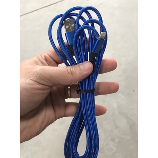 Cáp sạc bọc dù dài 1M, 3M chân sạc Ip, Micro, Type