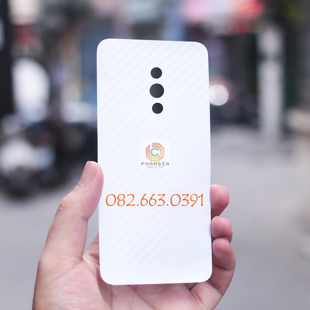 Miếng dán mặt lưng skin carbon Oppo K3/ Realme X