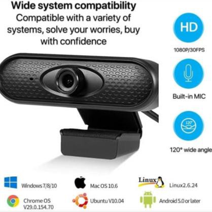 Webcam Rc34 Full Hd 1080p Tích Hợp Mic Cho Pc Laptop Tv Full Uyqh | BigBuy360 - bigbuy360.vn