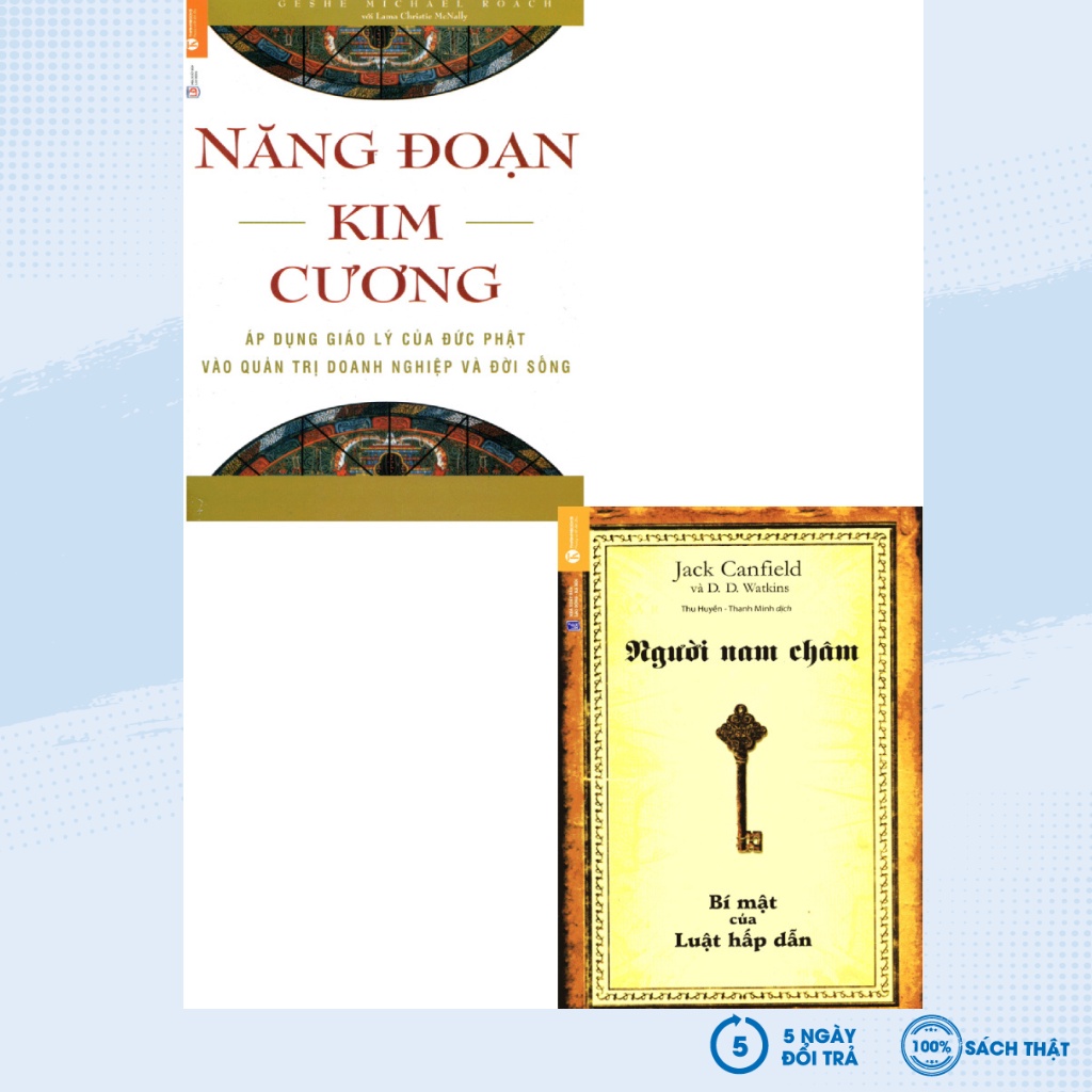 Sách - Combo Năng Đoạn Kim Cương + Người Nam Châm - Bí Mật Của Luật Hấp Dẫn (Bộ 2 Cuốn) - THA