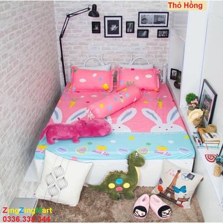 Combo 1 Bộ Ga + 2 Vỏ Gối Nằm (Nhắn Tin Chọn Mẫu)