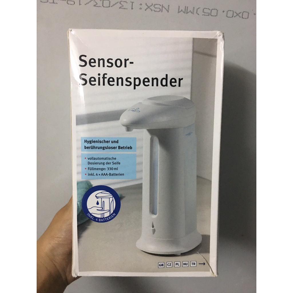 Máy nhả xà phòng, xịt sát khuẩn tự động 330ml