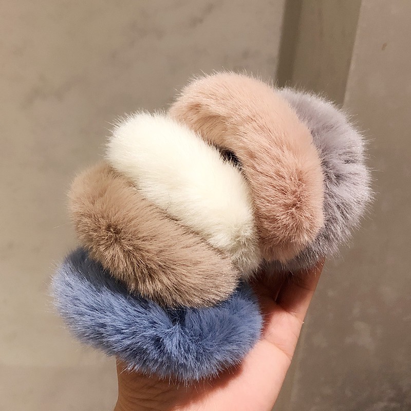 South Korea's new autumn and winter girl cute macaron head rope B0037